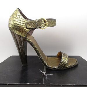 Vicini High Heel Sandals Snake Skin Gold S 39